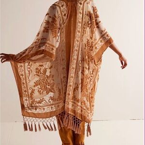 Free People Nightbird Burnout Duster  Kimono